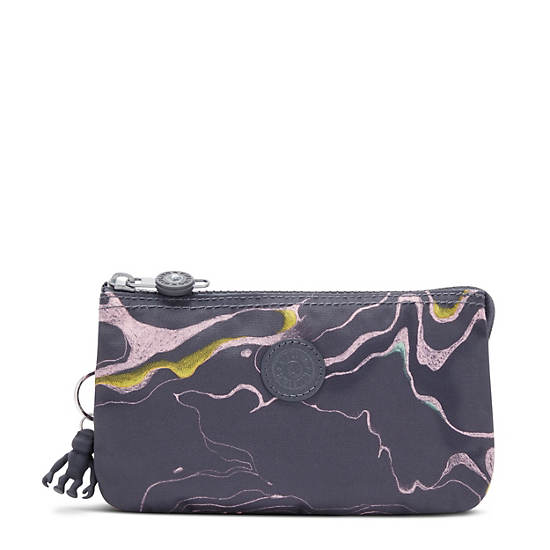 Kipling Creativity Large Printed Pouch Taske Grå | DK 2094PJ